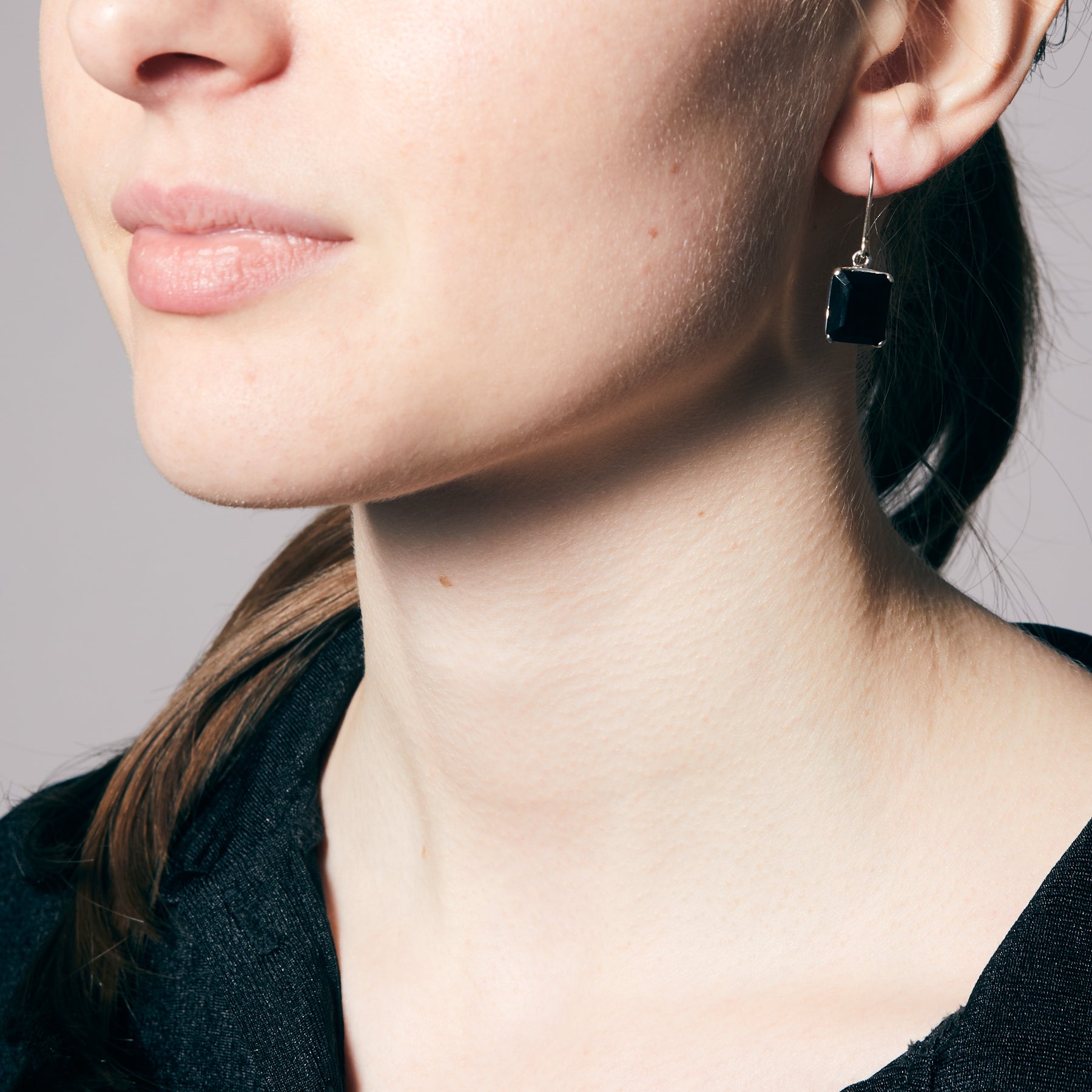 Black Onyx Drop Earrings