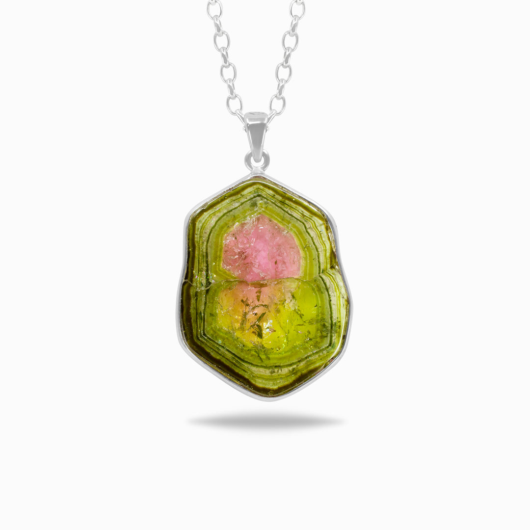 Watermelon Tourmaline Necklace