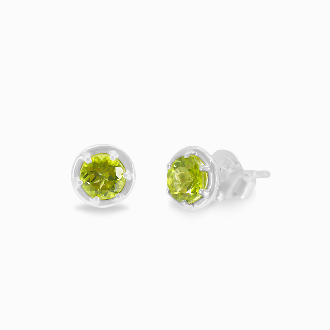 Peridot Stud Earrings