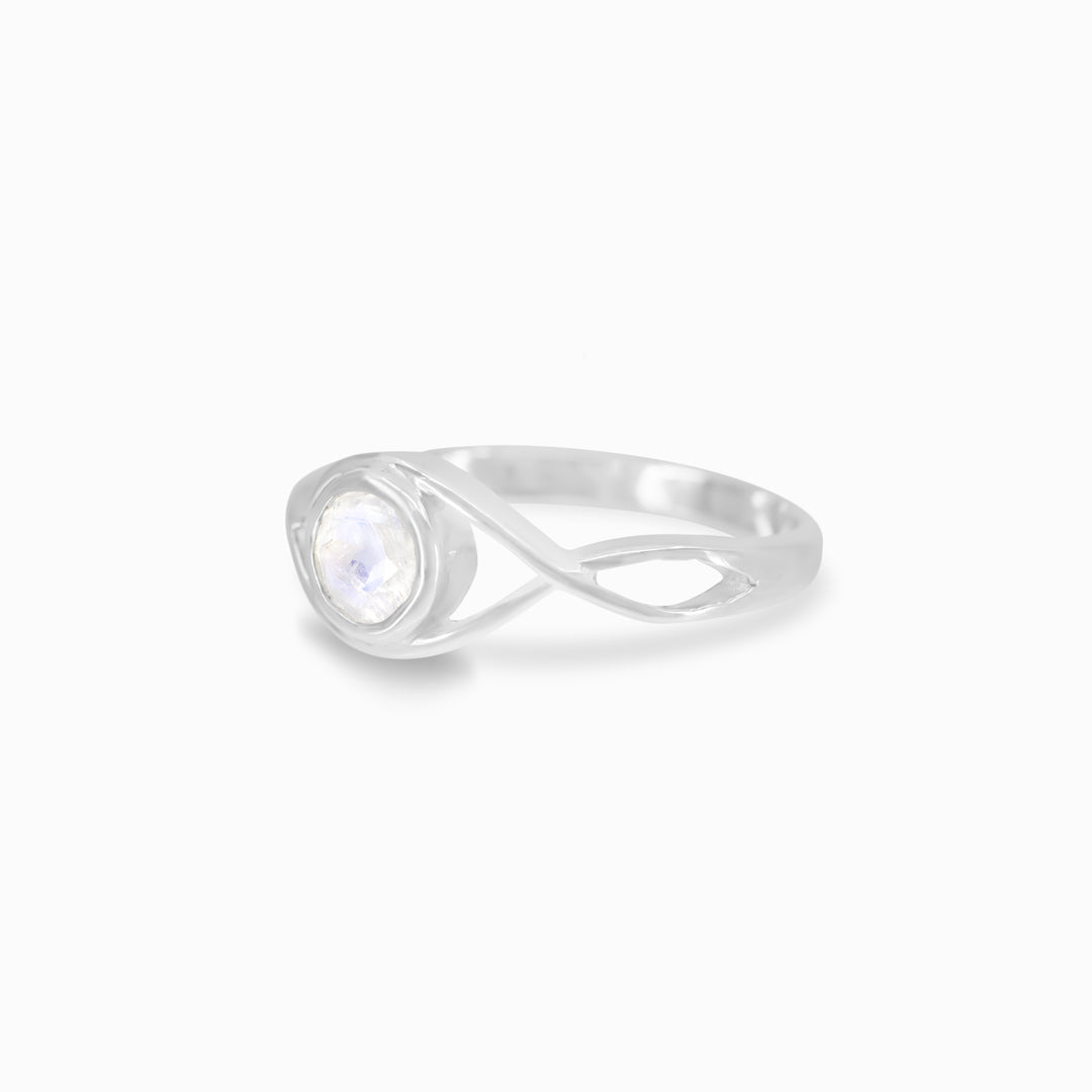 Rainbow Moonstone Ring