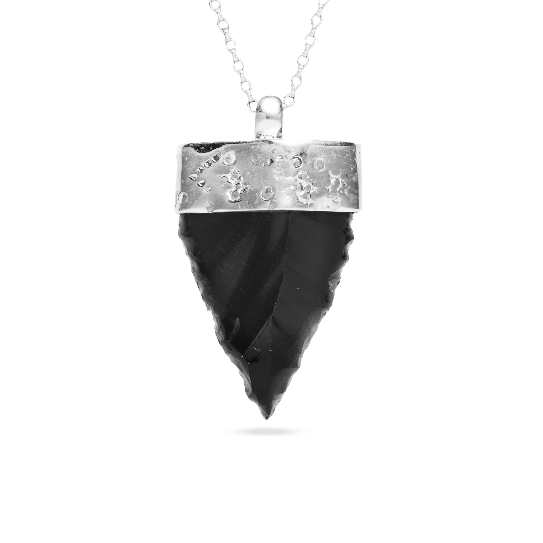 Apache Tear Obsidian rough freeform cap set Necklace