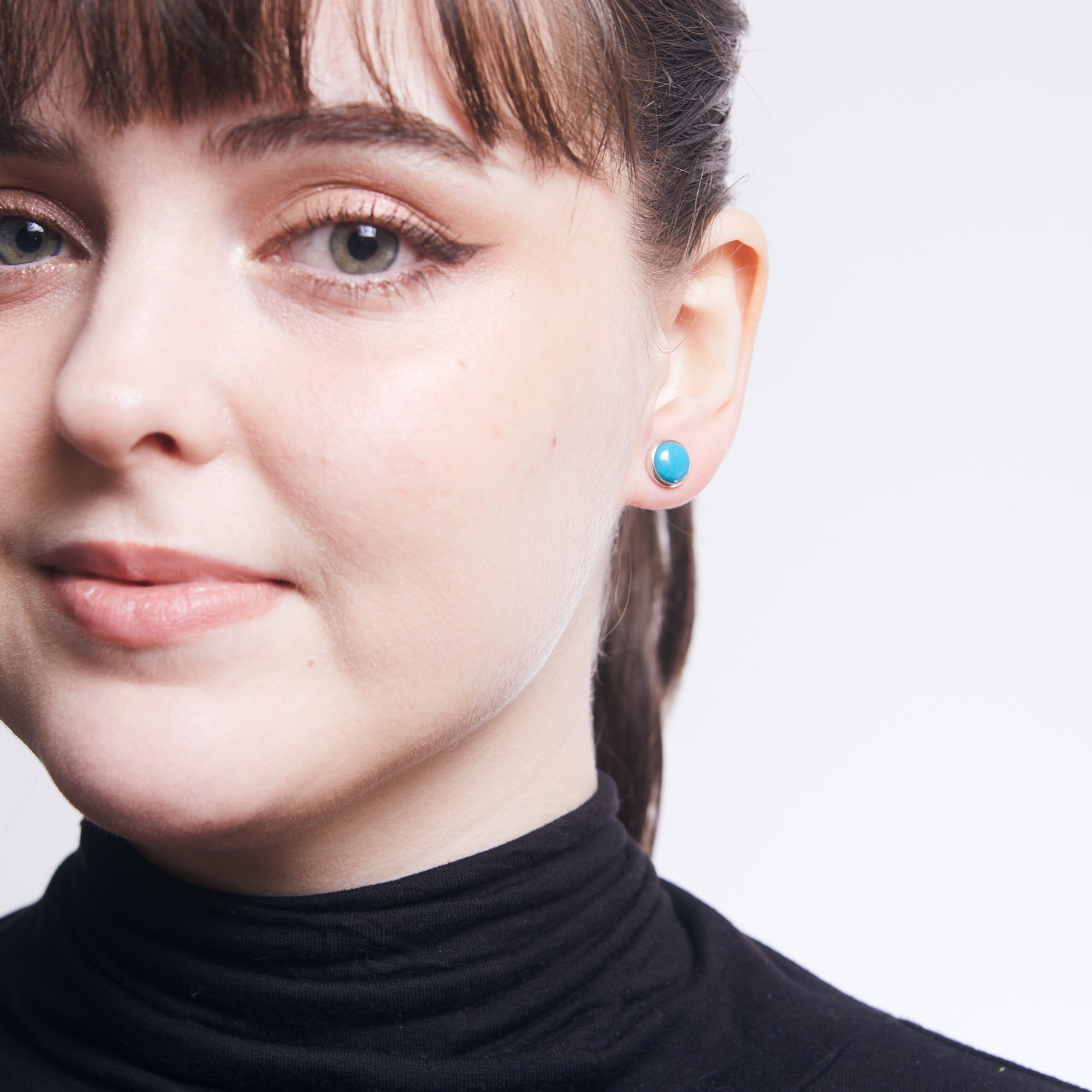 Sleeping Beauty Turquoise Stud Earrings