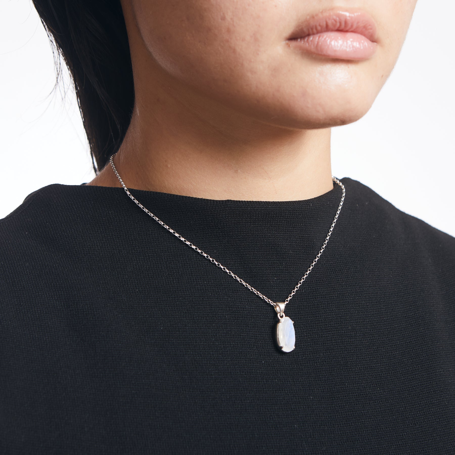 Rainbow Moonstone Necklace