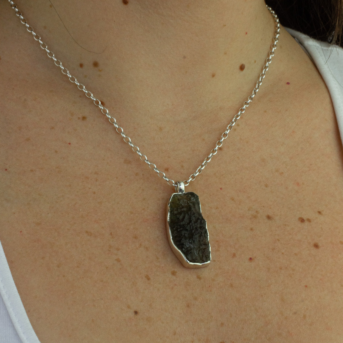 Moldavite necklace