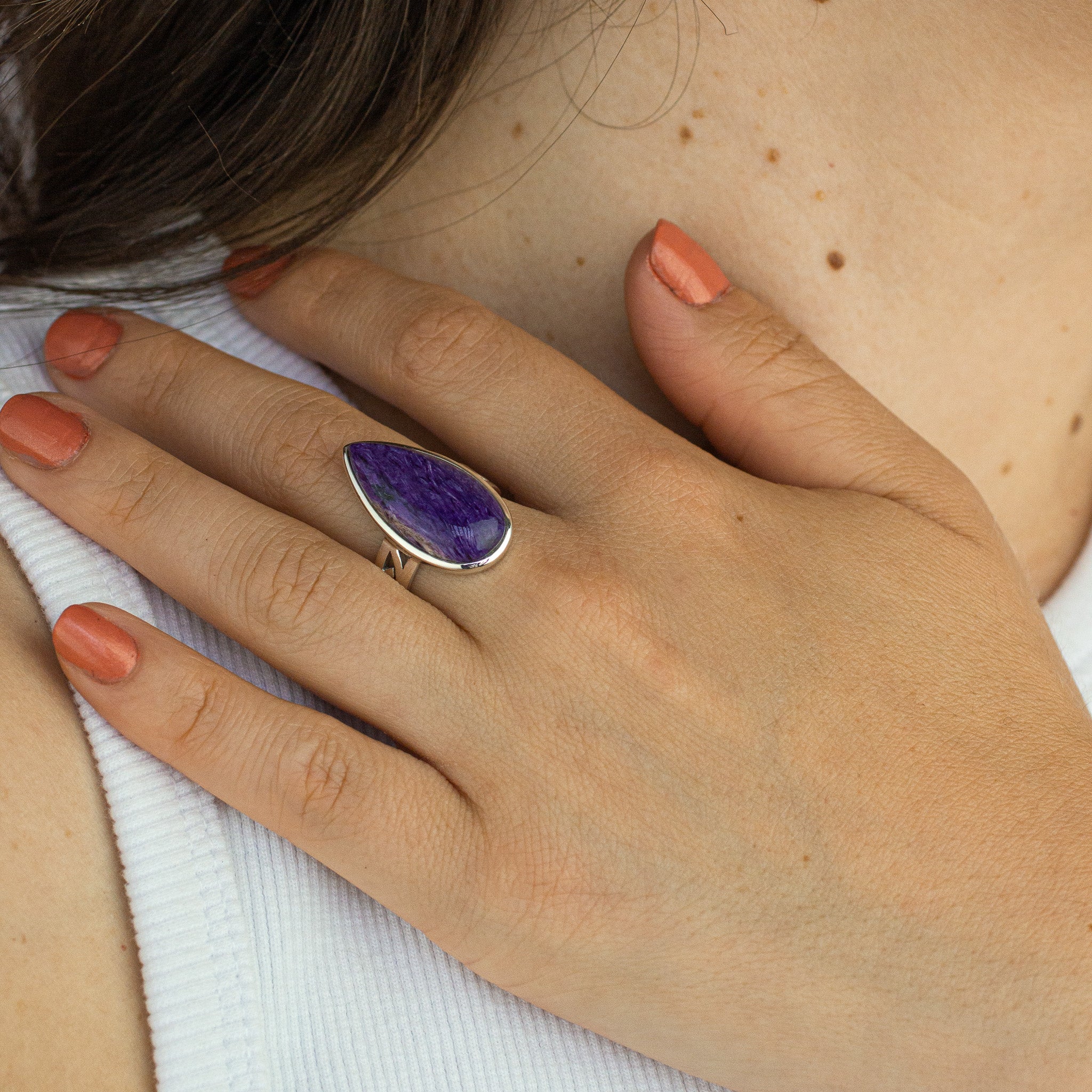 Charoite Ring