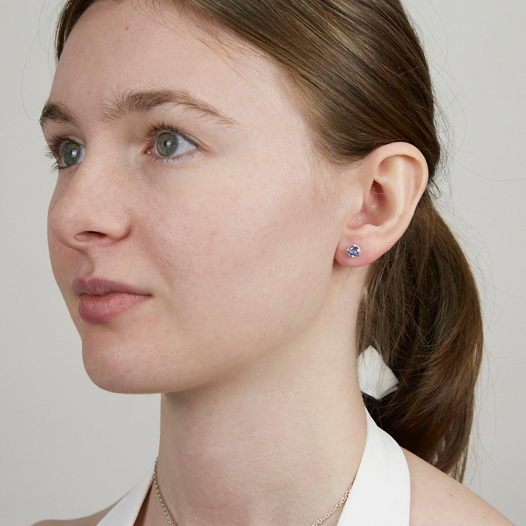 Tanzanite Stud Earrings