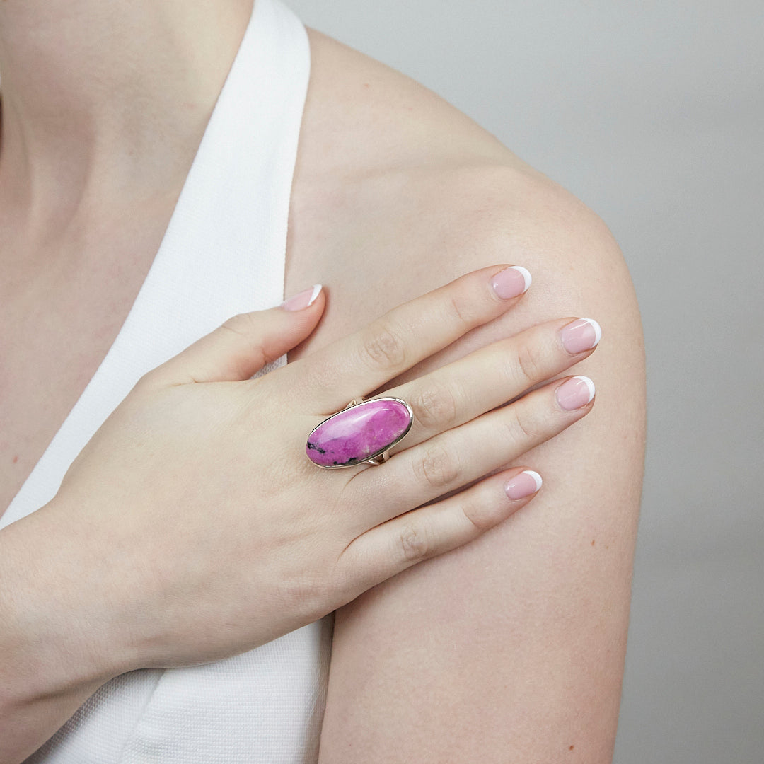 Cobaltian Calcite Ring