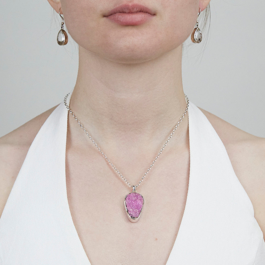 Cobaltian Calcite Necklace