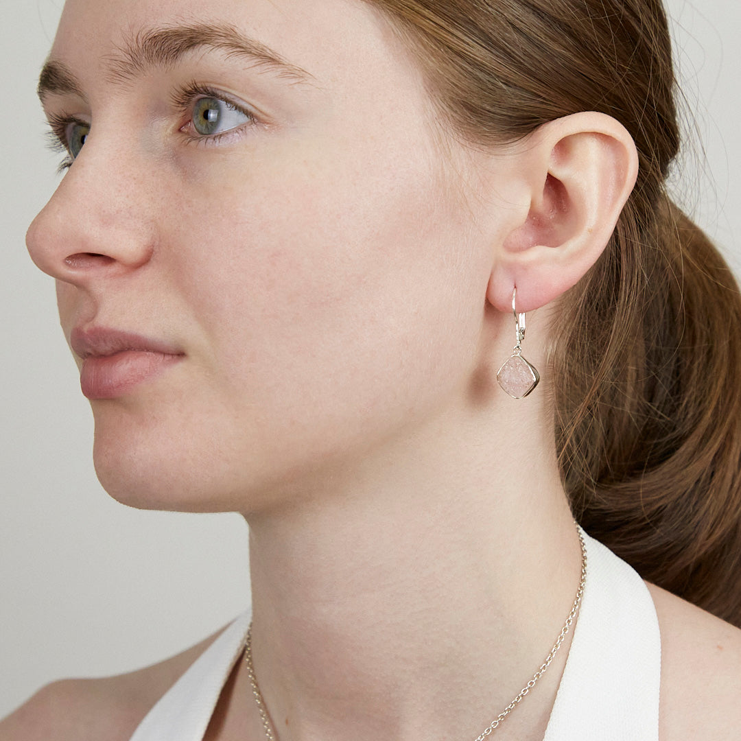 Morganite Drop Earrings