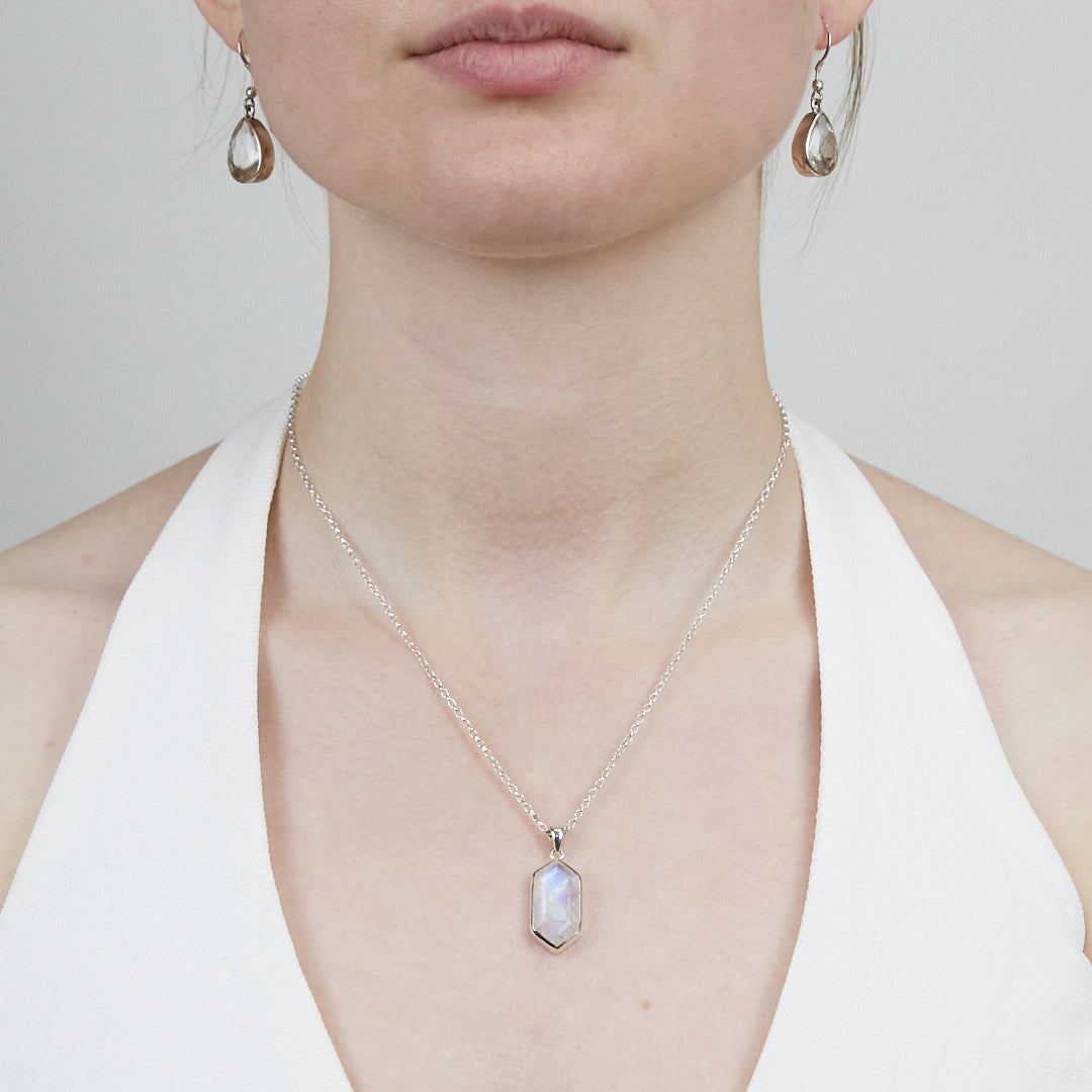 Rainbow Moonstone Necklace