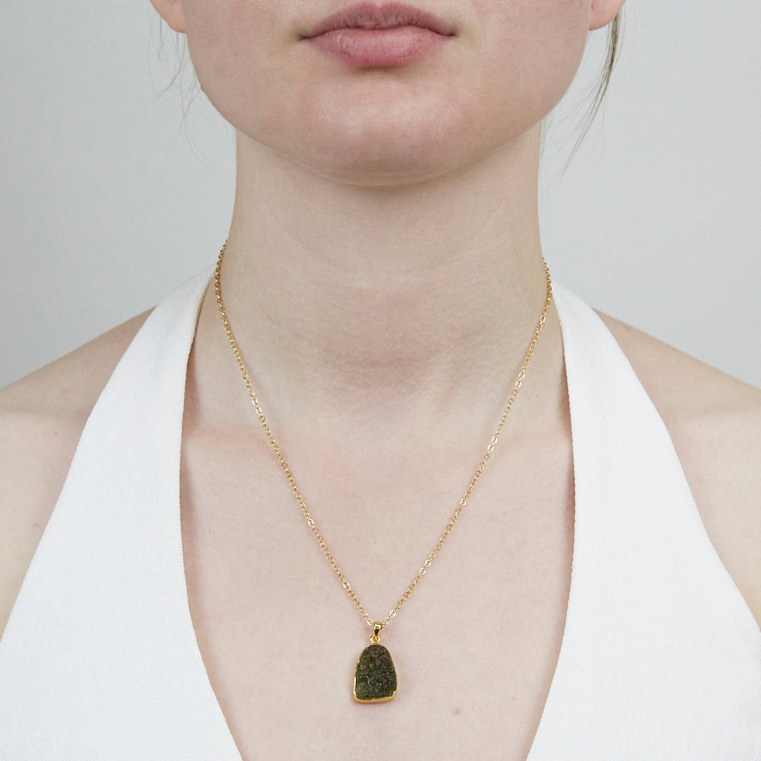 Moldavite necklace