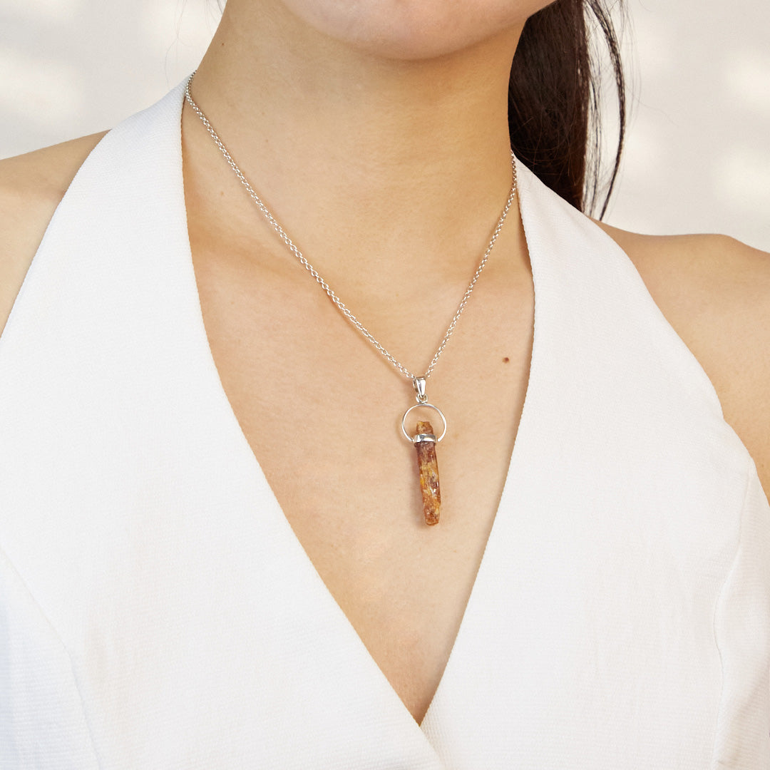 Orange Kyanite Necklace