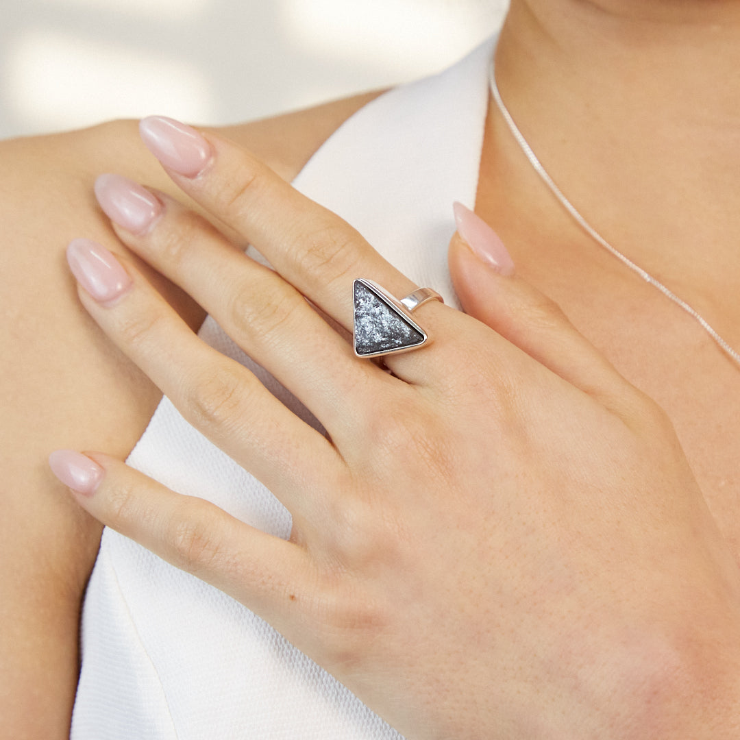 Specular Hematite Ring