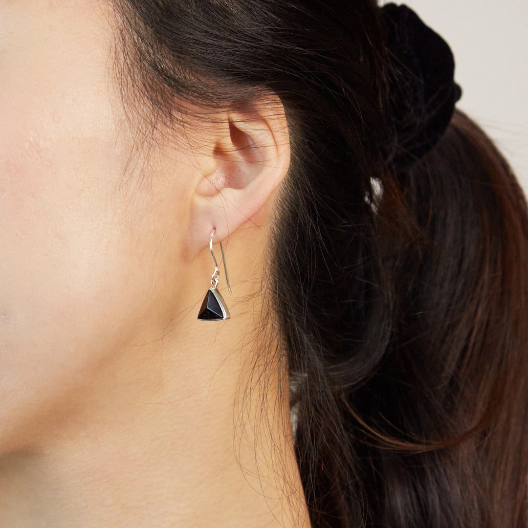 Black Tourmaline Drop Earrings