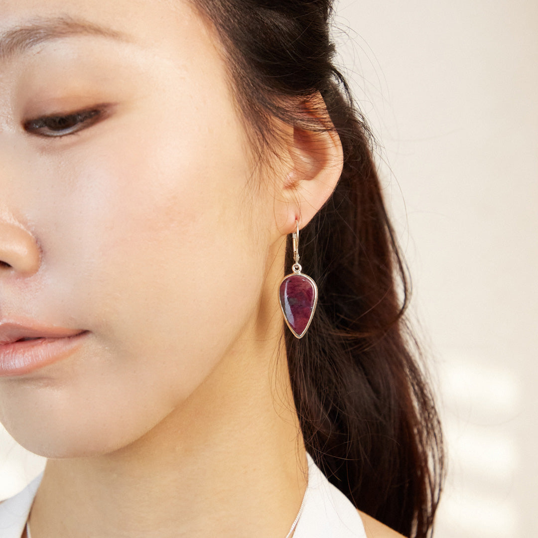 Ruby Drop Earrings