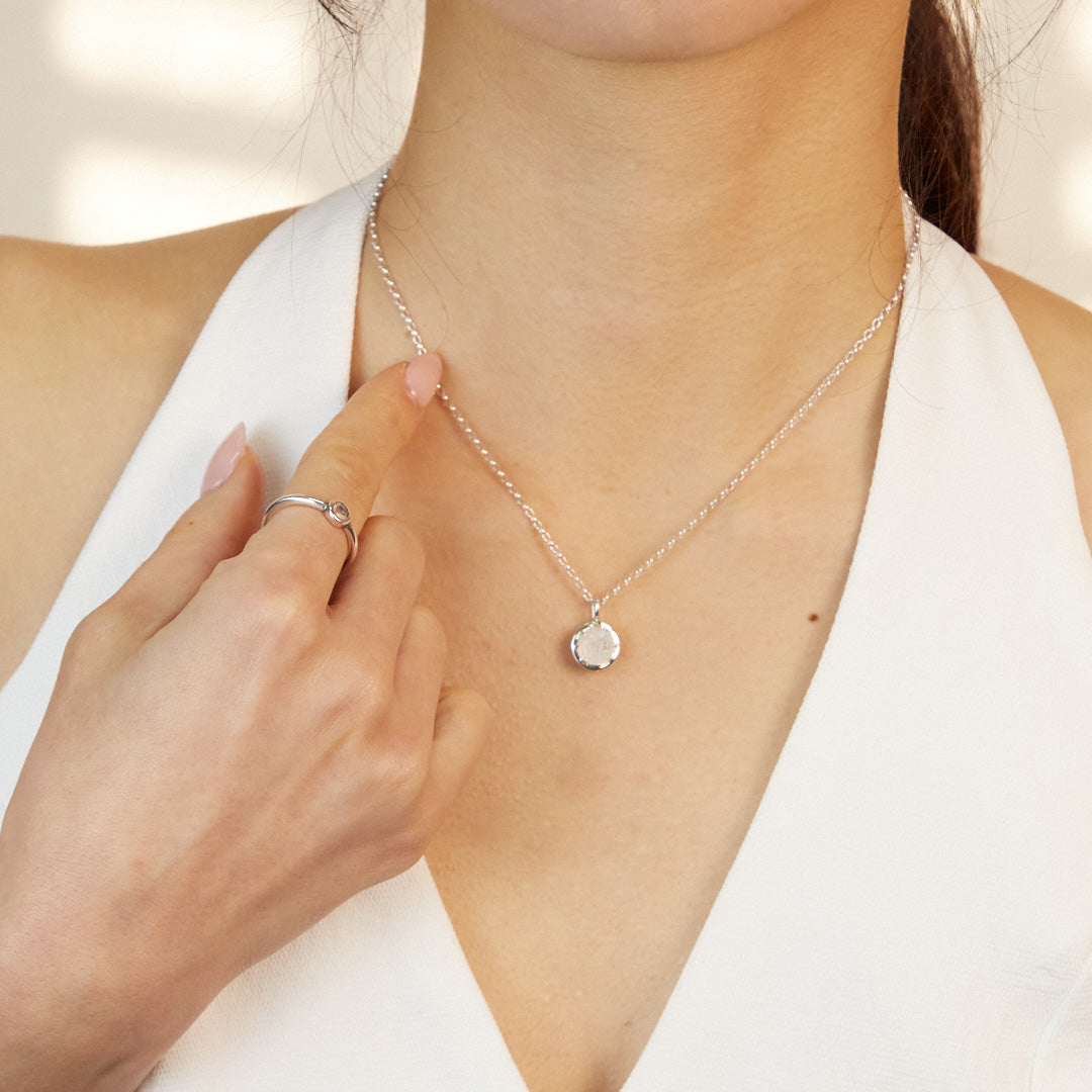 Rainbow Moonstone Necklace