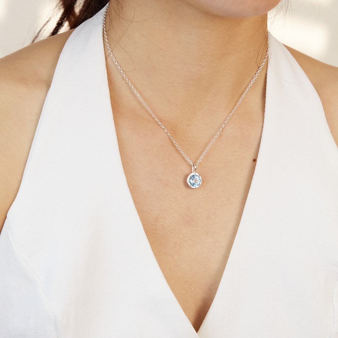 Blue Topaz Necklace