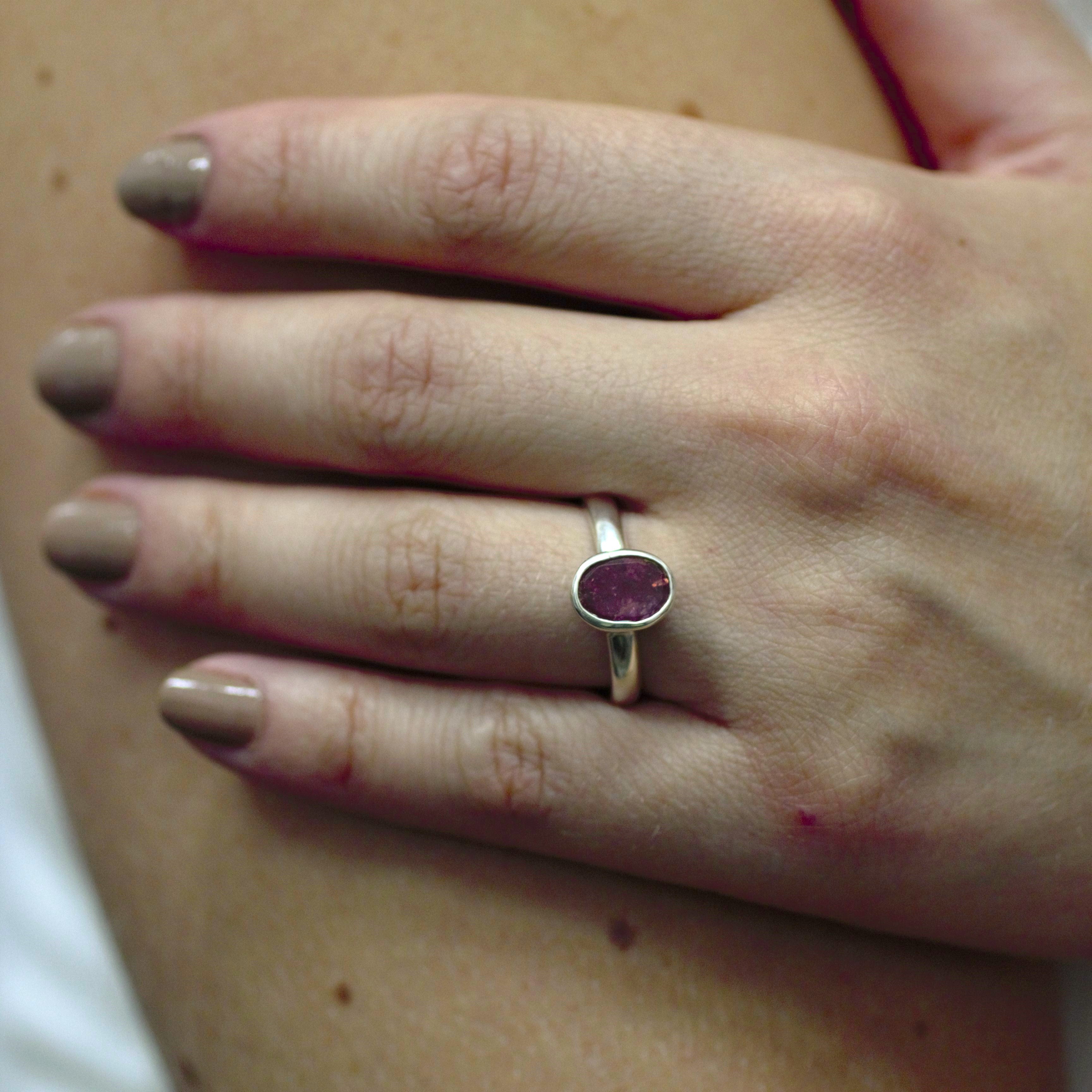 Pink Tourmaline Ring