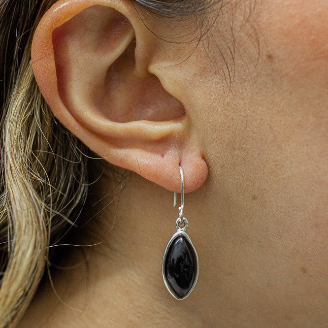 black onyx earrings