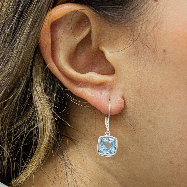 blue topaz earrings