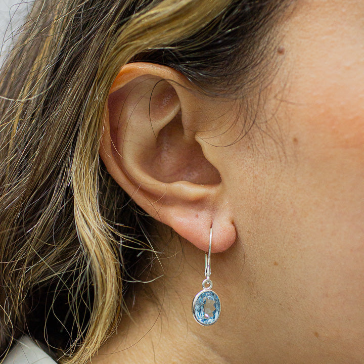 blue topaz earrings