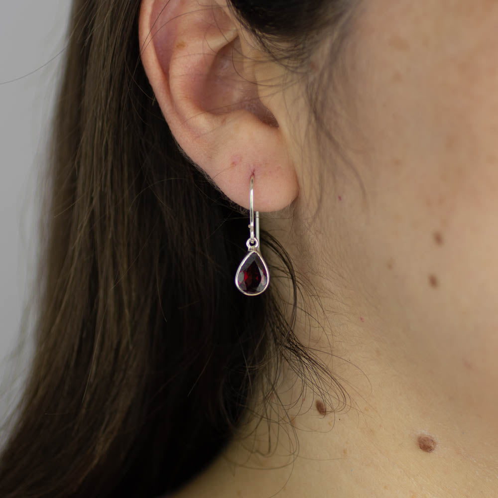 garnet earrings