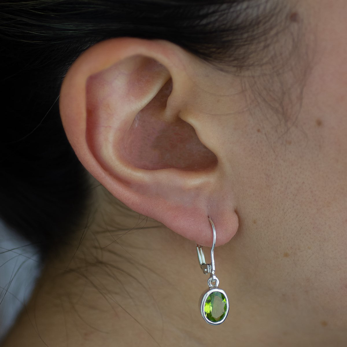 Peridot Drop Earrings