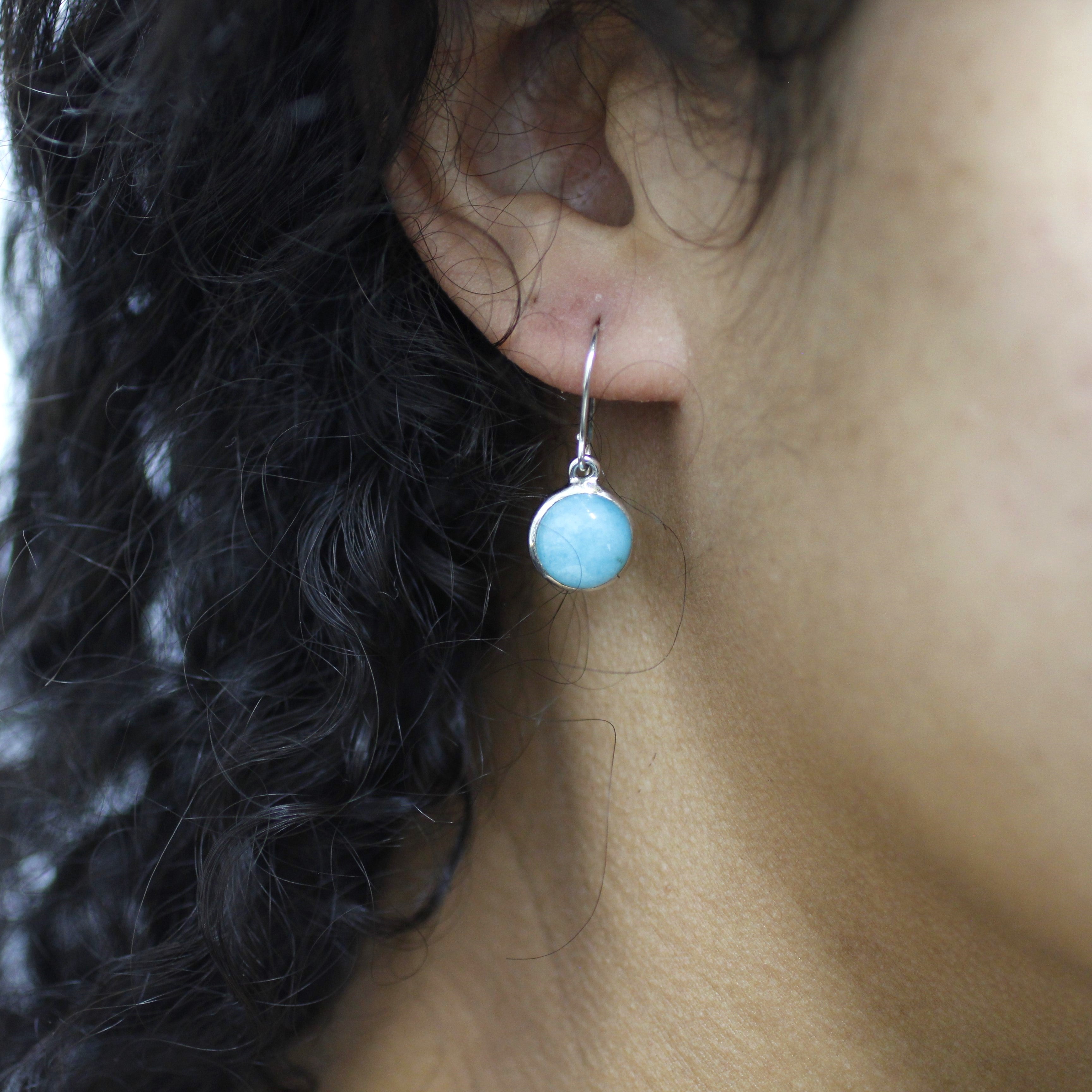 larimar earrings