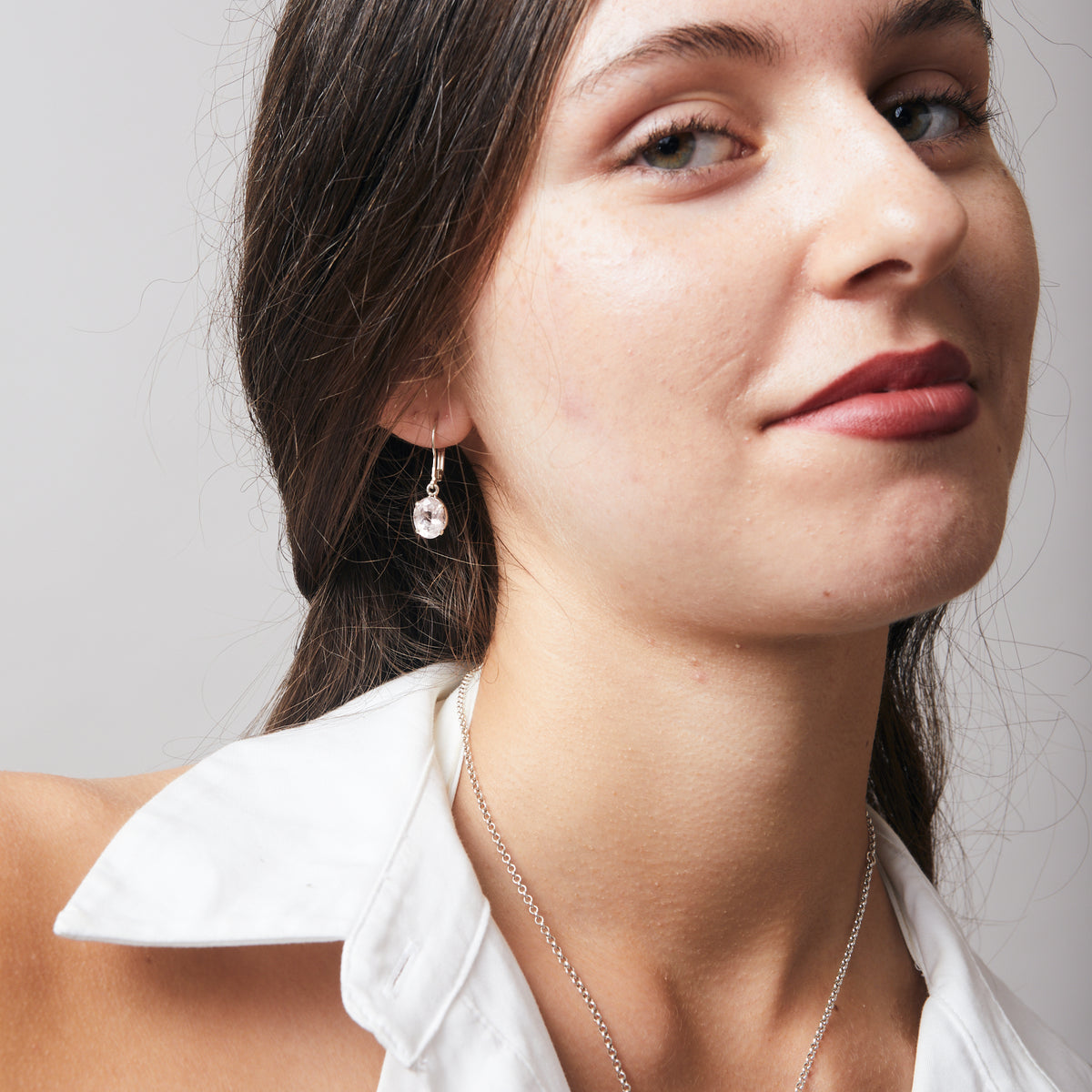 Morganite Drop Earrings
