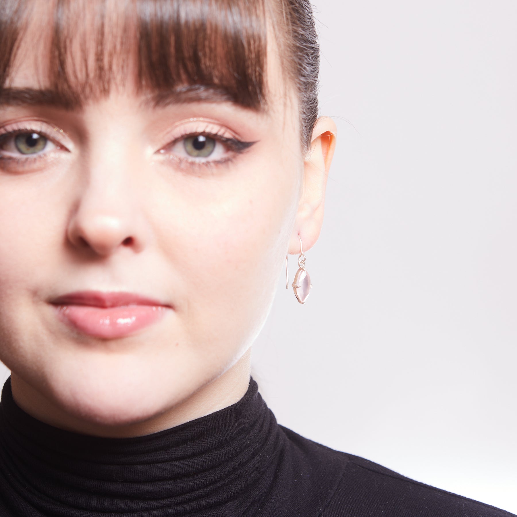 Rose Quartz Drop Earrings