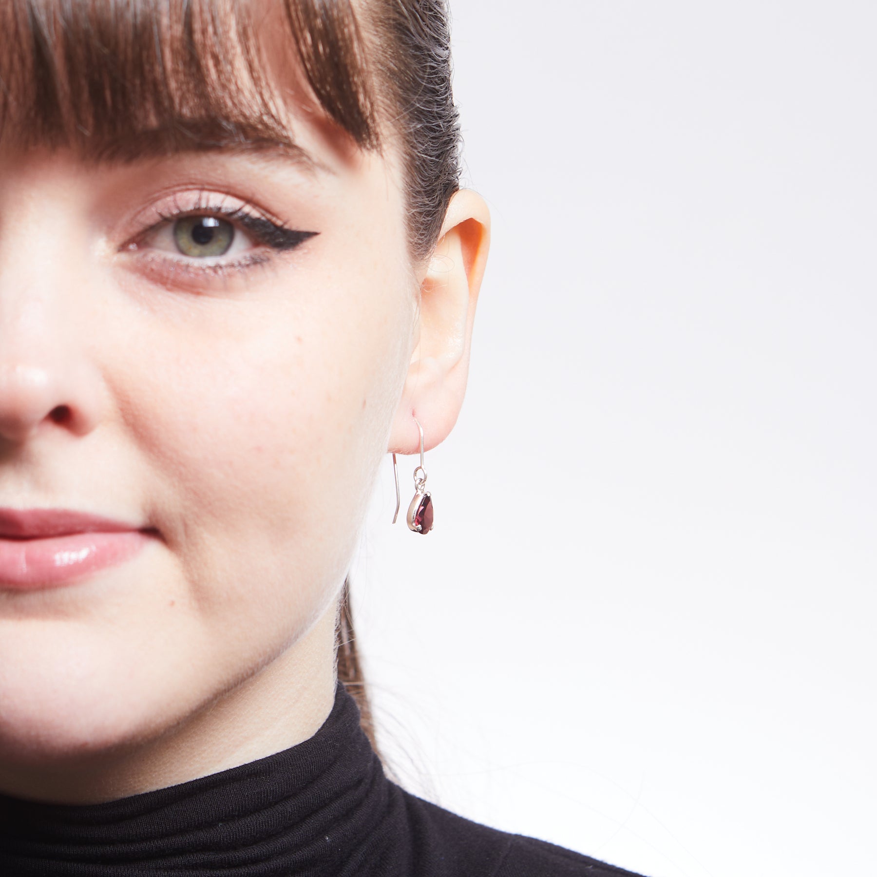 Garnet Drop Earrings