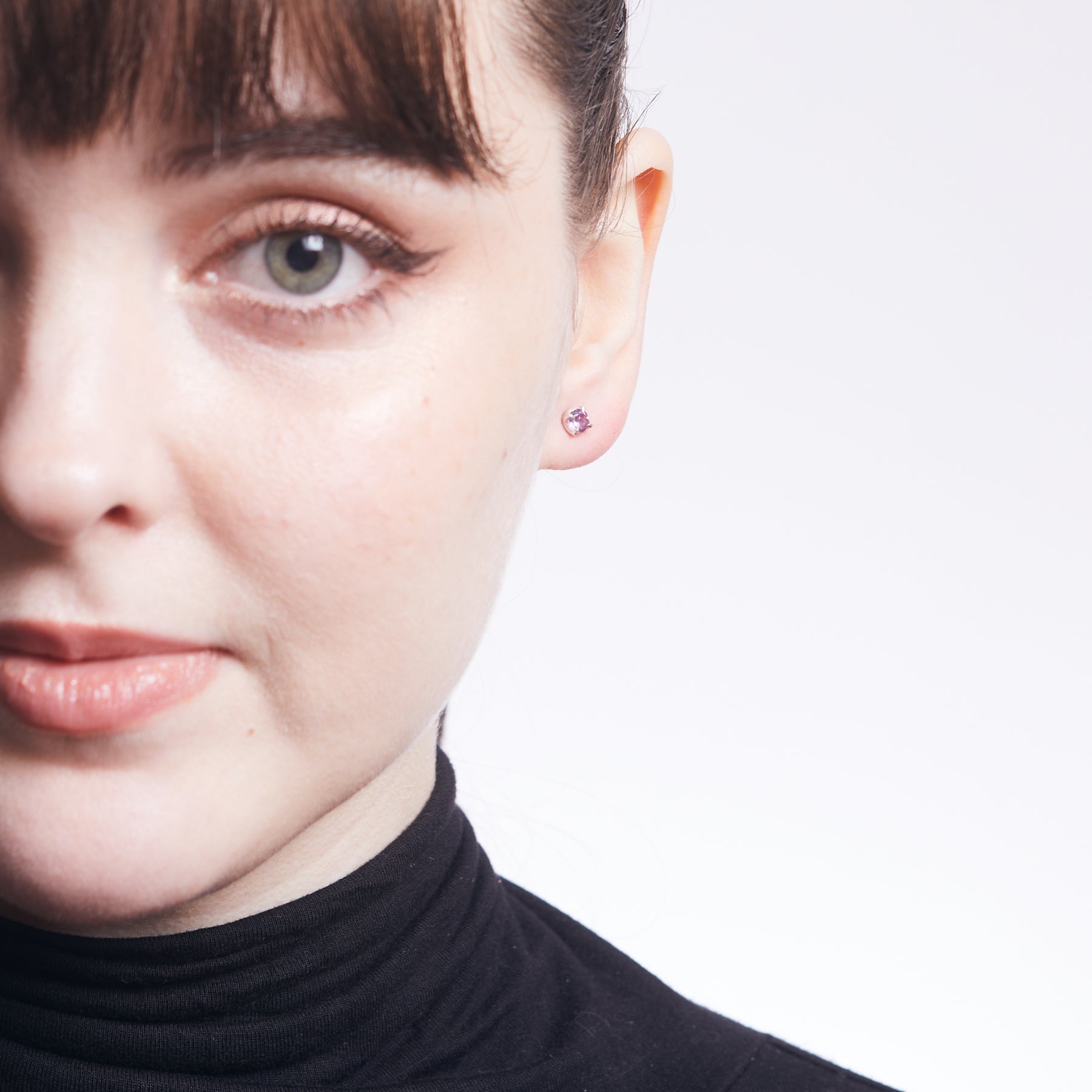 Amethyst Stud Earrings