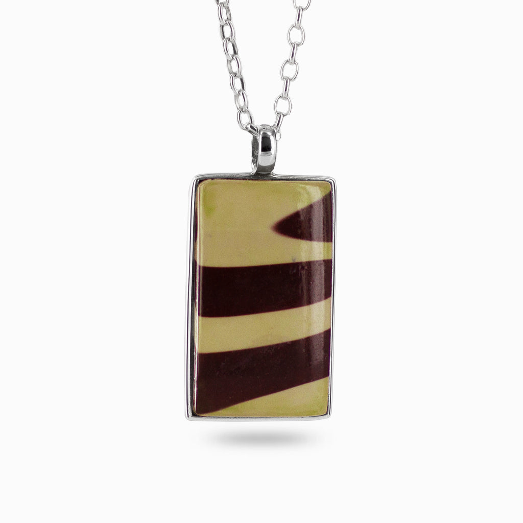 Zebra stone necklace