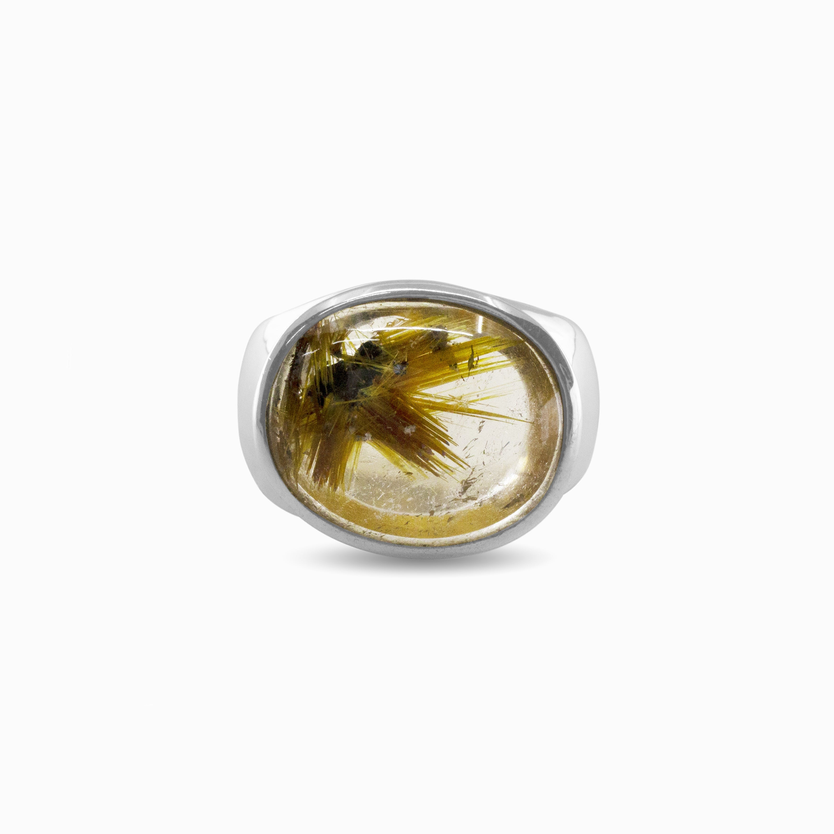 Rutilated Quartz Ring