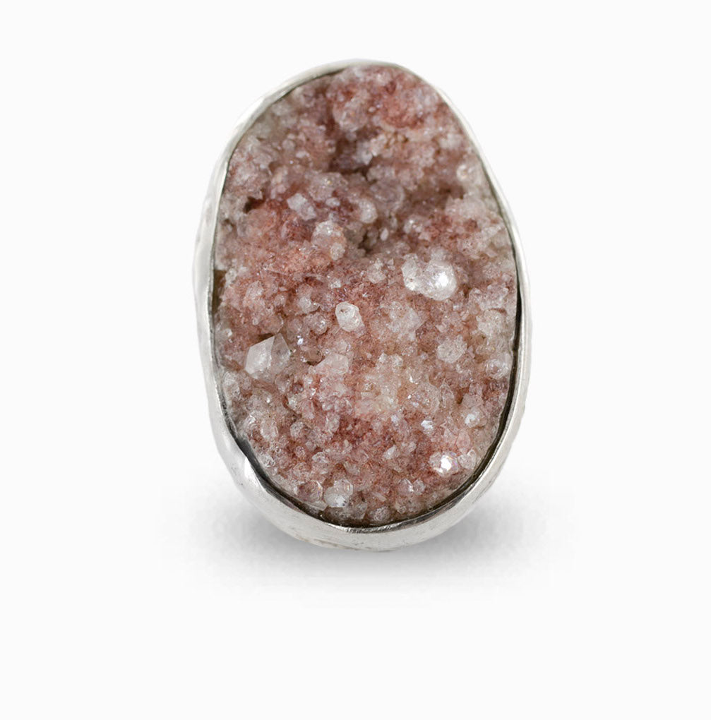 Pink Apophyllite Ring