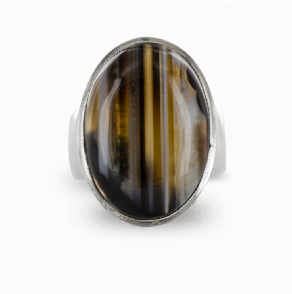 Banded Agate Ring