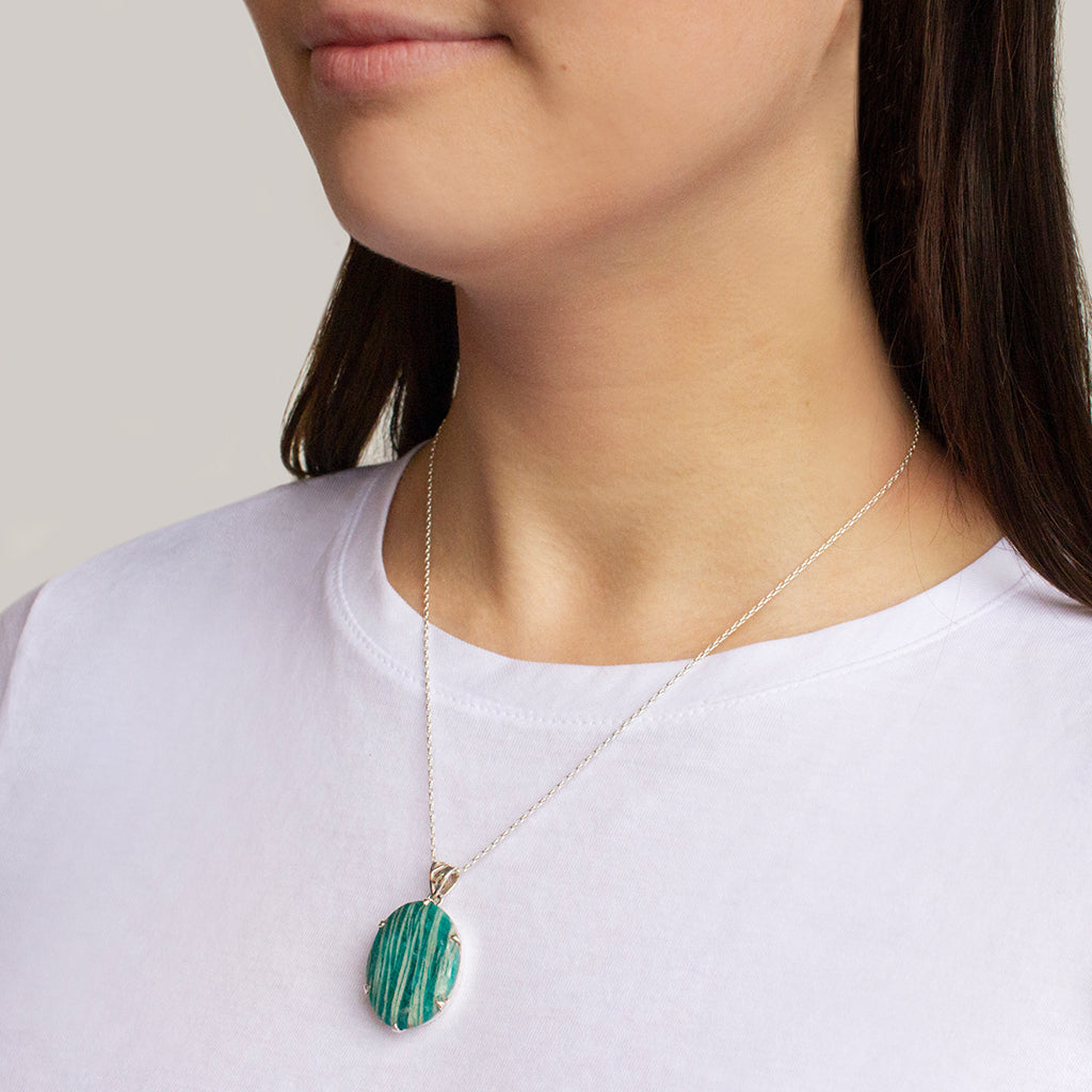 Oval Amazonite necklace