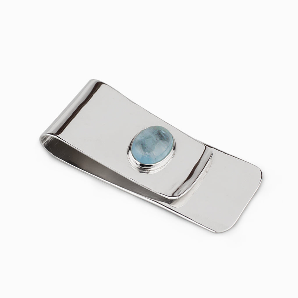 Aquamarine Money Clip