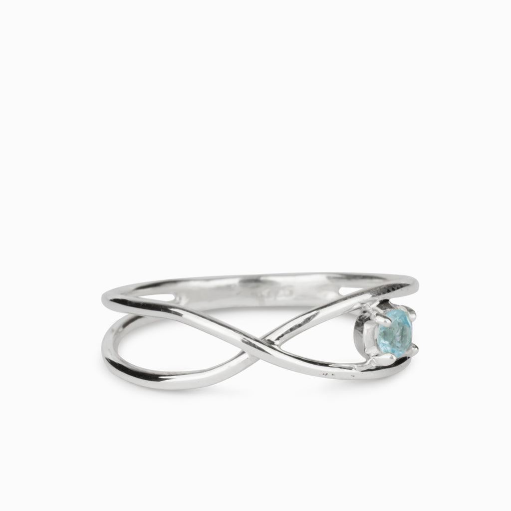 Birthstone design Aquamarine Ring