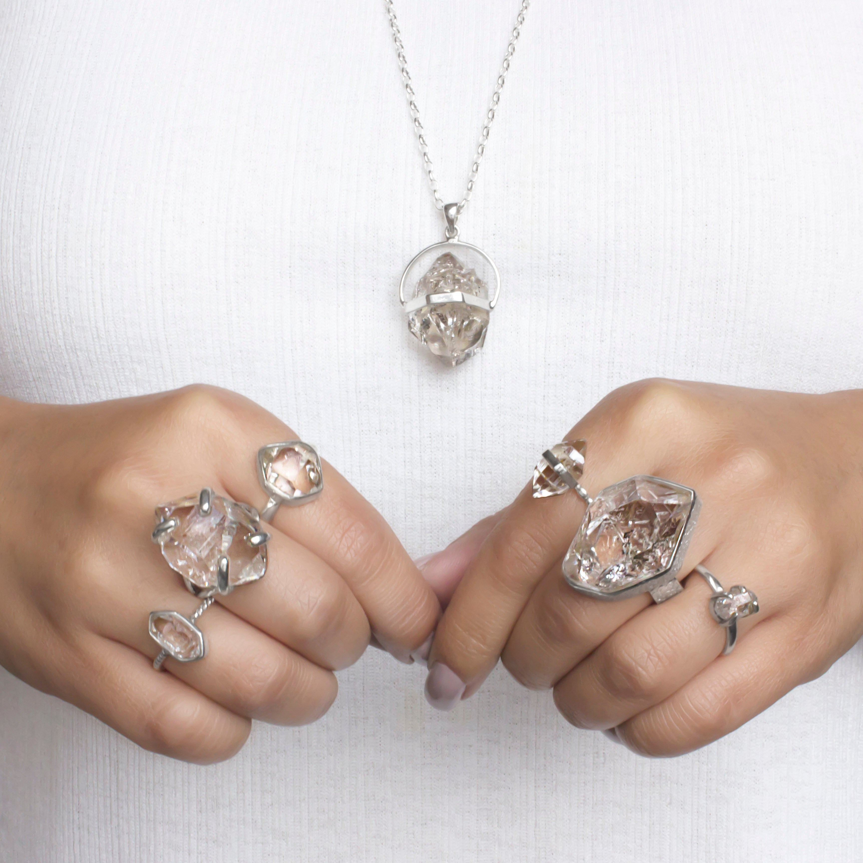 Herkimer Diamond Ring