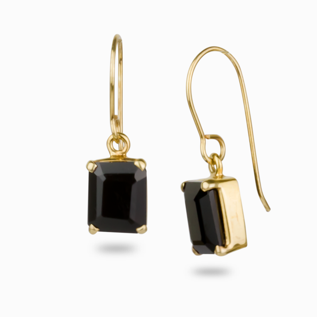 Black Onyx Drop Earrings