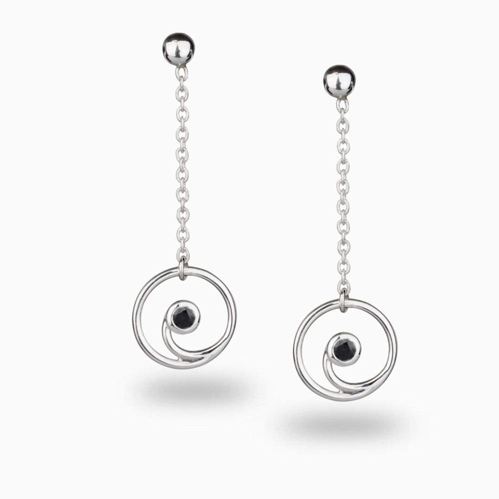 Black Onyx Drop Earrings