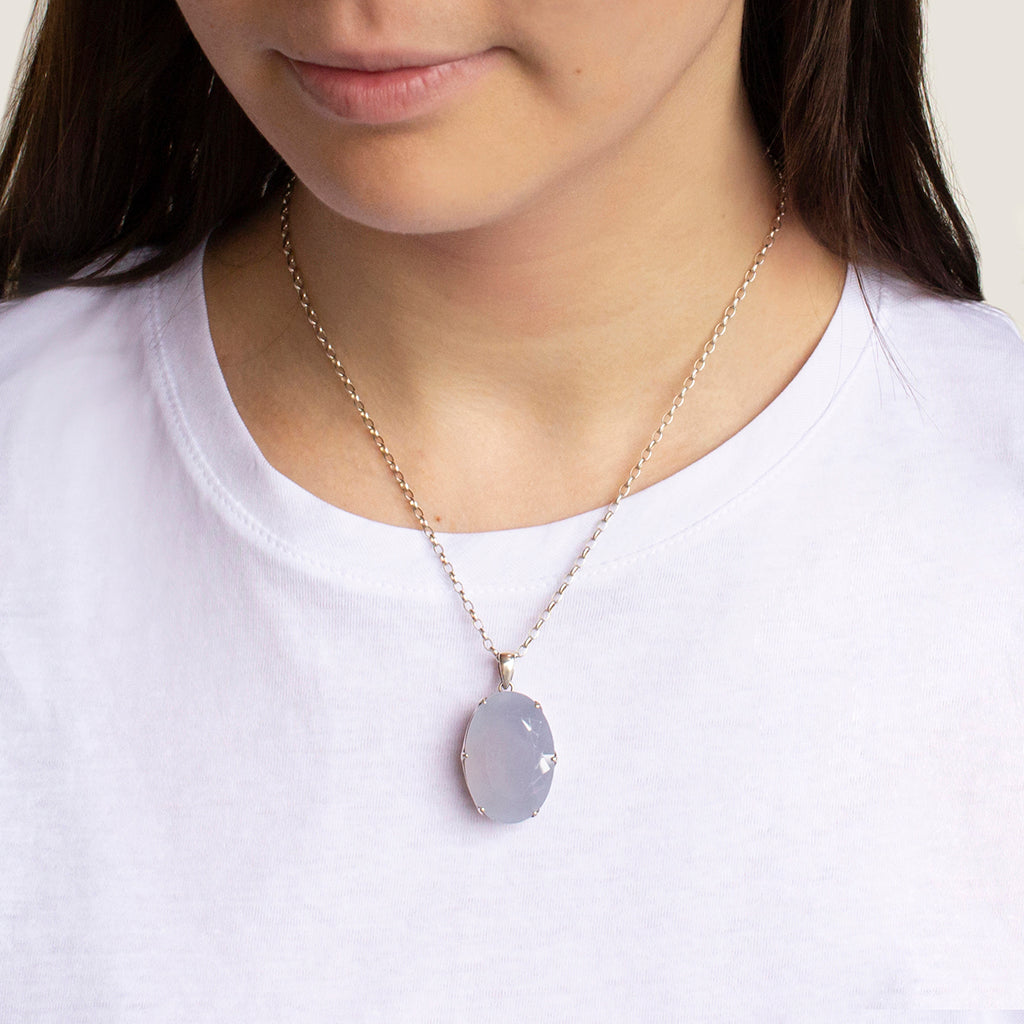 Blue Chalcedony Necklace