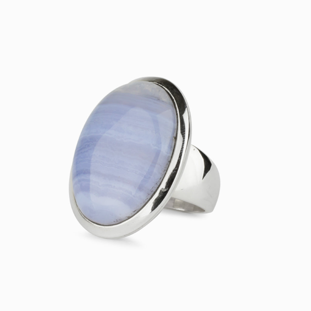 Blue Lace Agate Ring