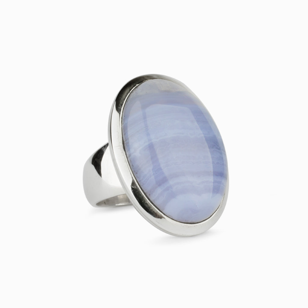 Blue Lace Agate Ring