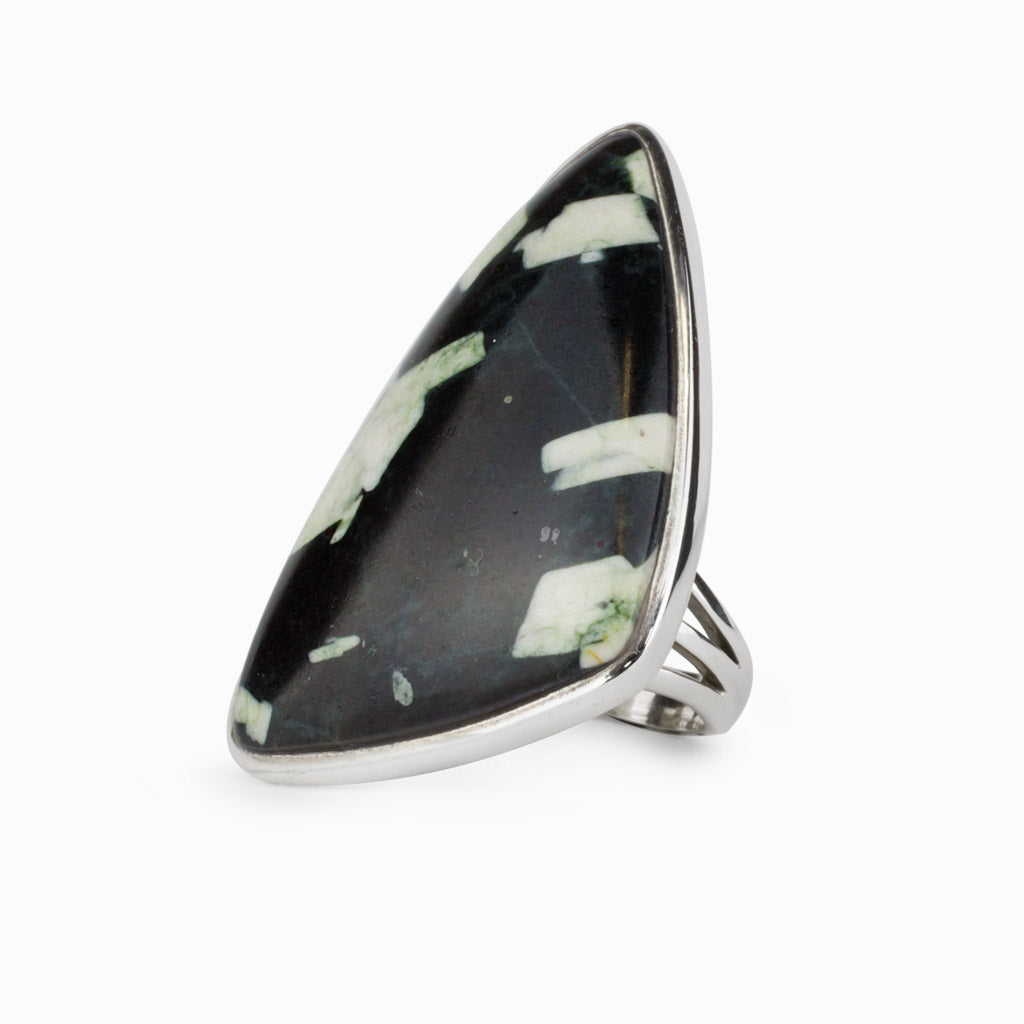 Chinese Writing Rock Ring