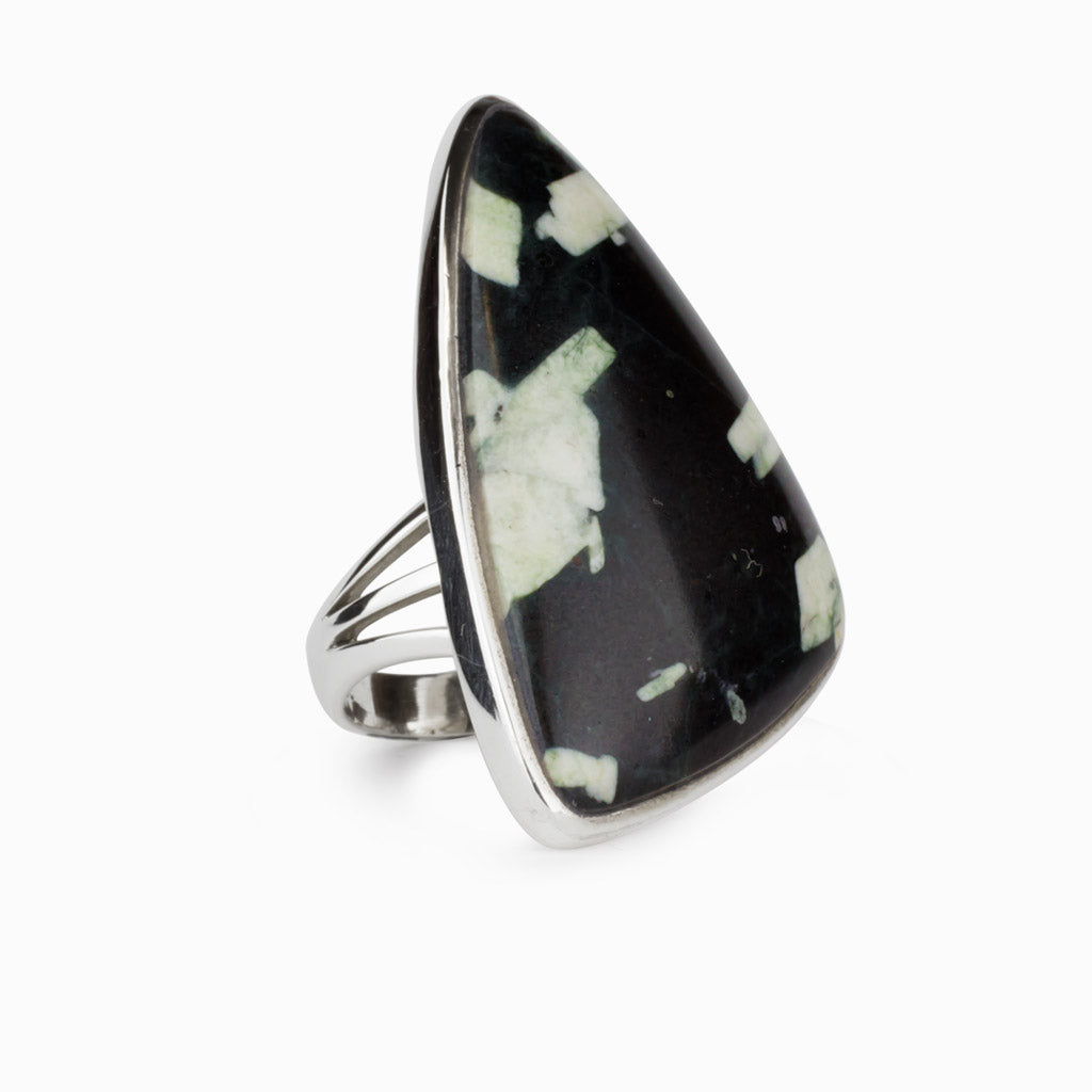 Chinese Writing Rock Ring