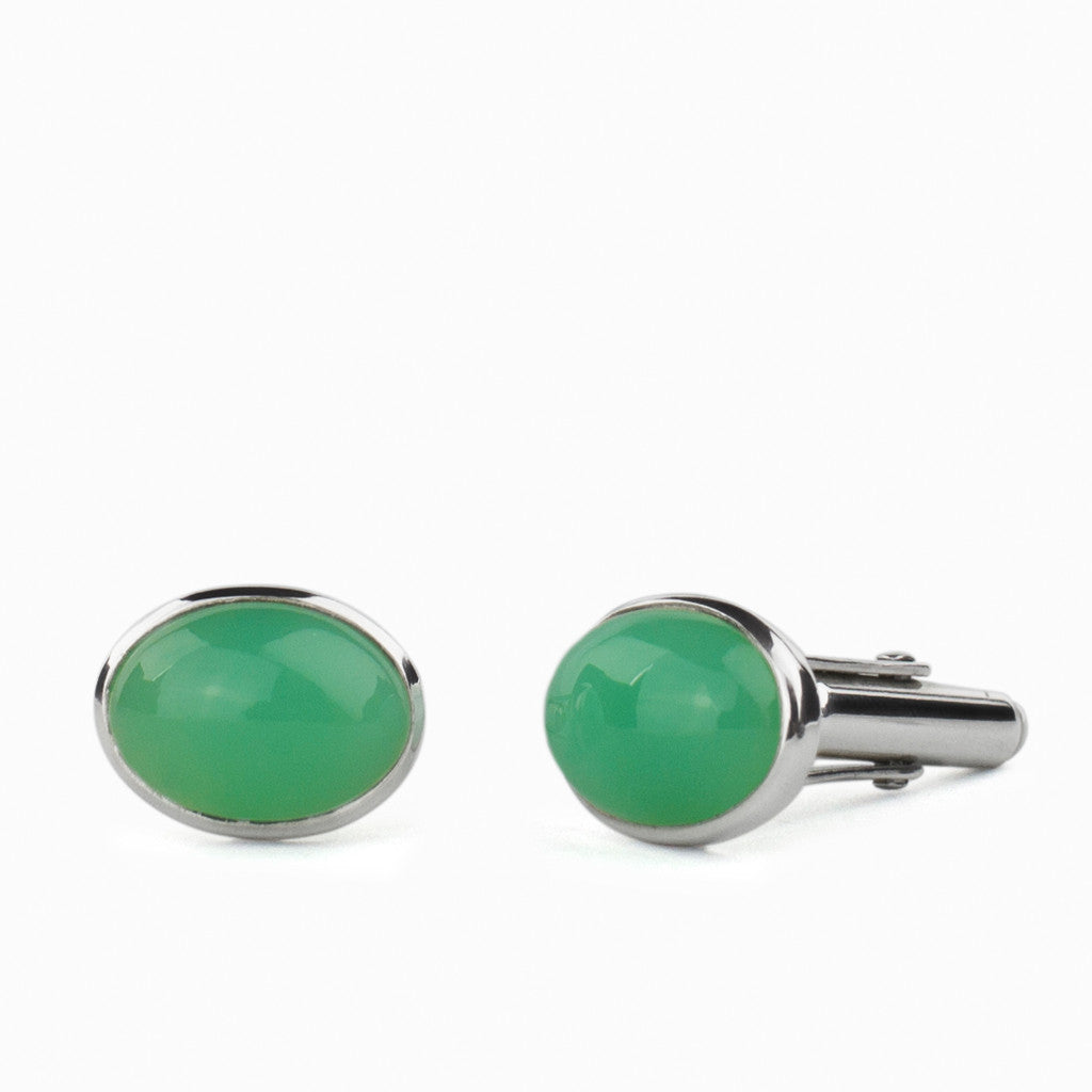 Chrysoprase Cufflinks