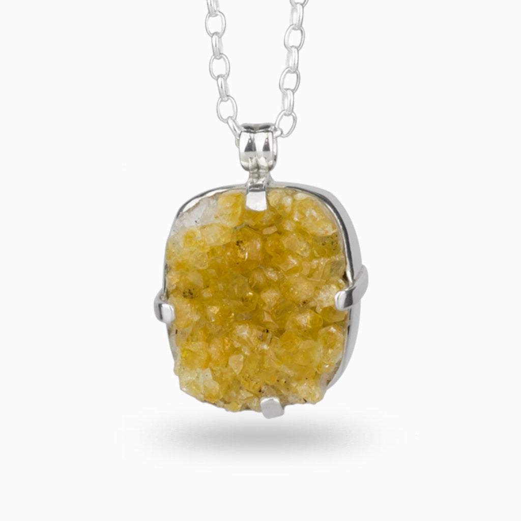 Citrine Cluster Necklace