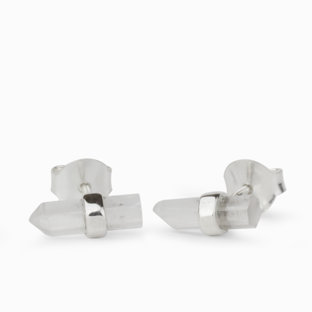 Clear Quartz Studs